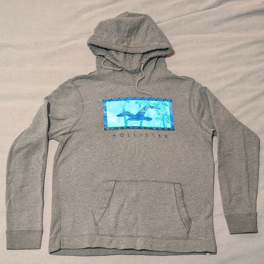 Hollister Grey Hoodie Size L Men's